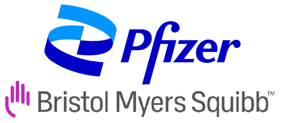 BMS and Pfizer logo 2021