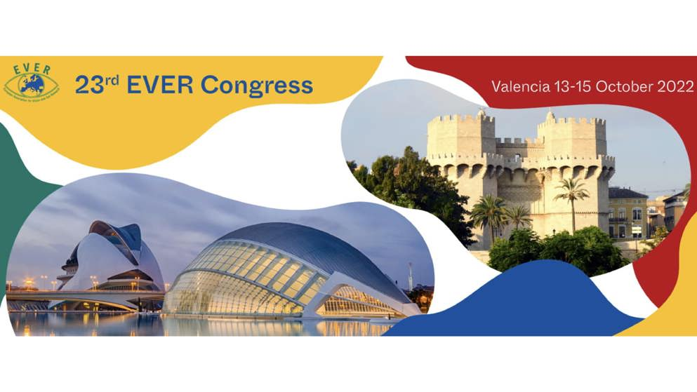 European Association for Vision and Eye Research (EVER) congress 26th - 28th of October 2023 in Valencia logo