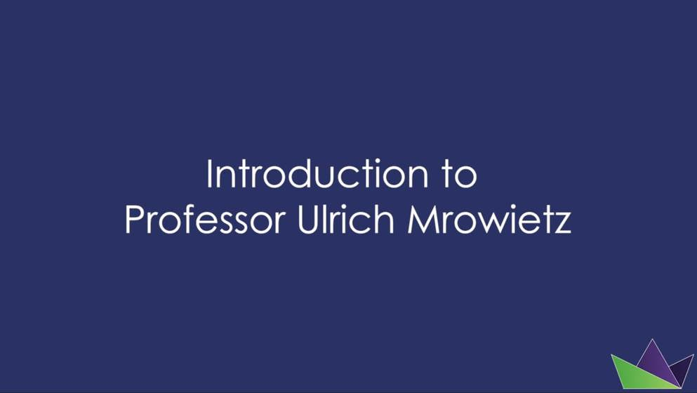Introduction to Professor Ulrich Mrowietz