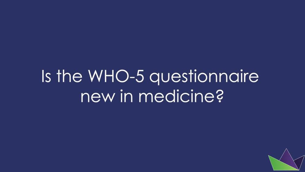 Is the WHO-5 questionnaire new in medicine