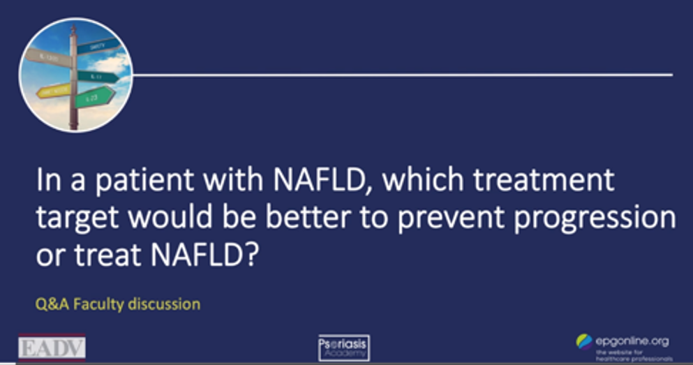 in a patient with nafld