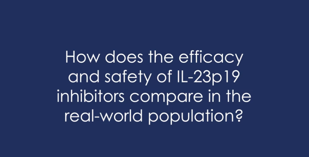 In the ReSURFACE psoriasis study, how do the IL-23p 19 inhibitors compare in the real-world population