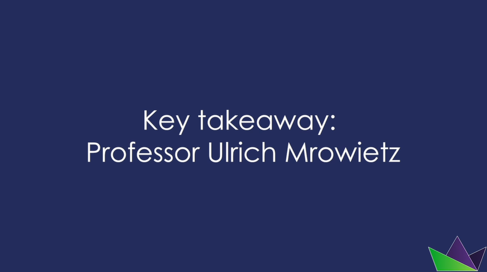 Key takeaway from Professor Ulrich Mrowietz, a leading dermatologist
