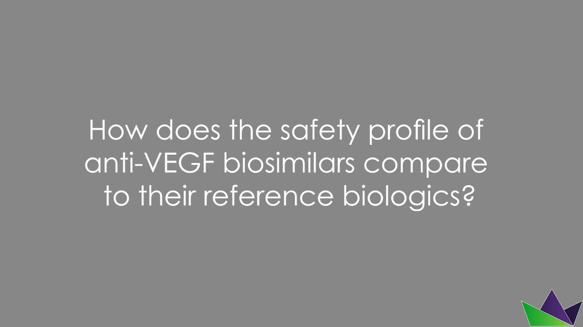 How does the safety profile of anti-VEGF biosimilars compare to their reference biologics?