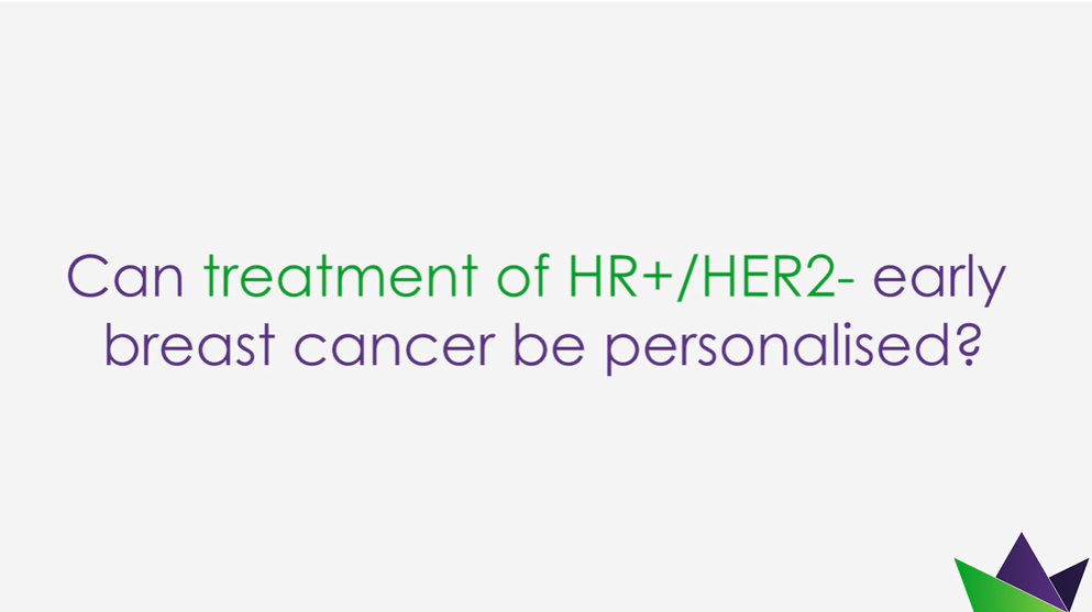 Can treatment of HR+/HER2- early breast cancer be personalised?