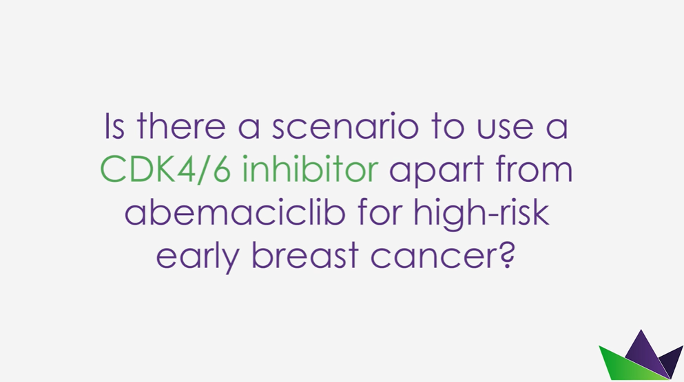 Is there a scenario to use a CDK46 inhibitor apart from abemaciclib for breast cancer