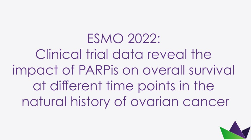 ESMO 2022 Clinical trial data reveal the impact of PARPis on overall survival at different time point