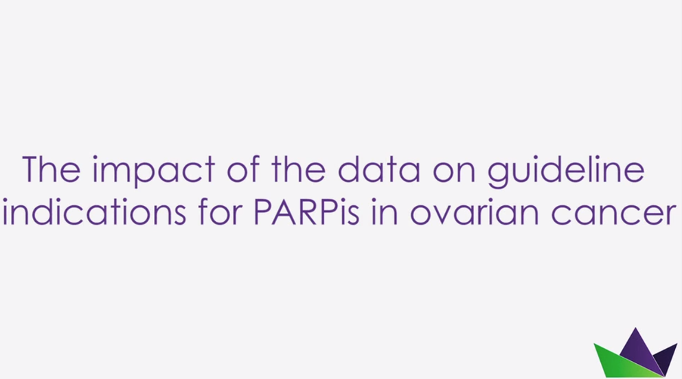The impact of the data on guideline indications for PARPis in ovarian cancer