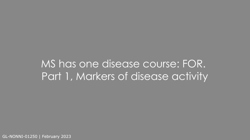 Ms Has One Disease Course For Part 1 Markers Of Disease Activity 1