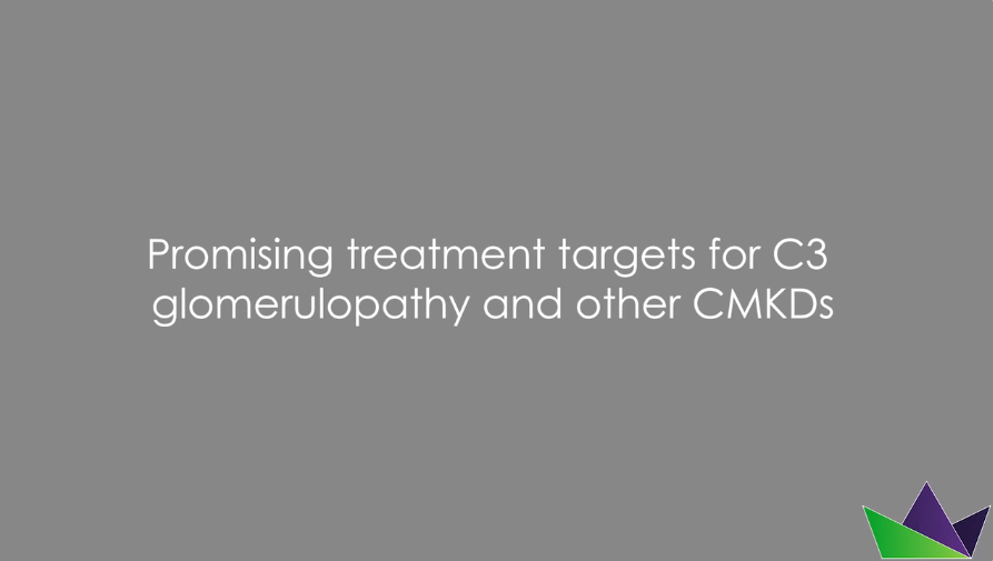 Promising treatment targets for C3 glomerulopathy and other CMKDs