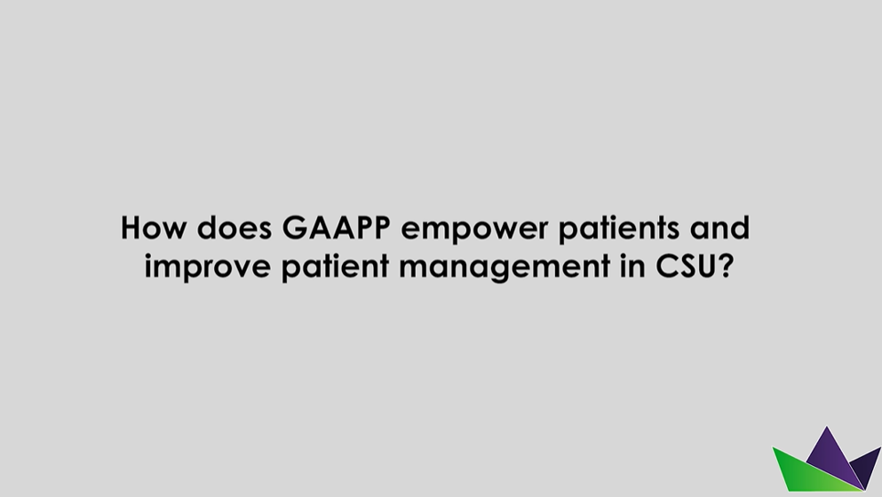How does GAAP empower patients and improve patient management in CSU?