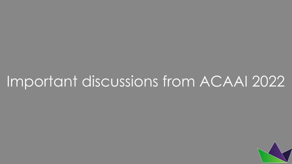 Important discussions from ACAAI 2022