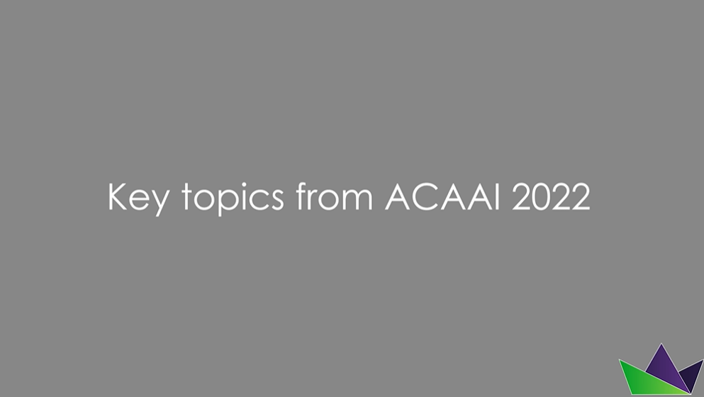 Key topics from ACAAI 2022