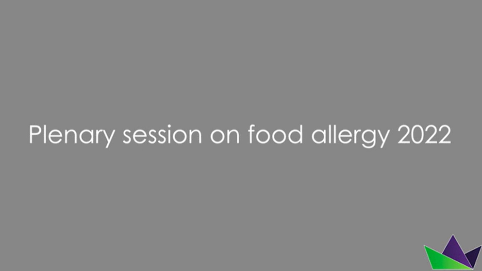 Plenary session on food allergy 2022