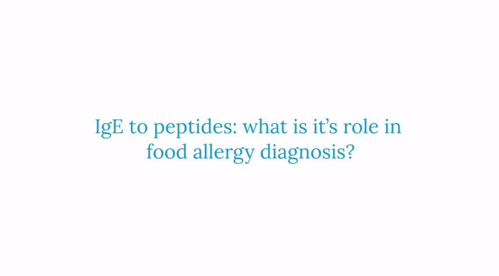 IgE to peptides: what is it’s role in food allergy diagnosis?