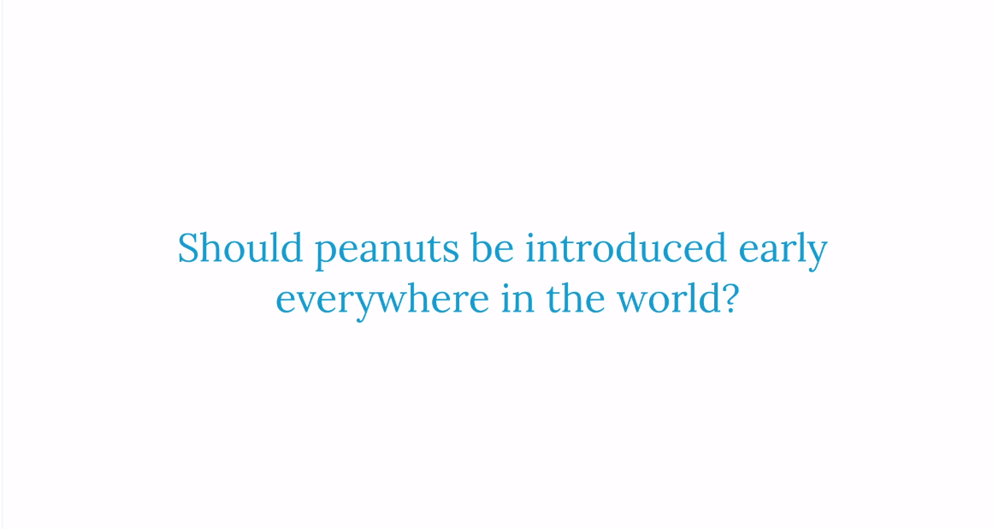 Should peanuts be introduced early everywhere in the world?