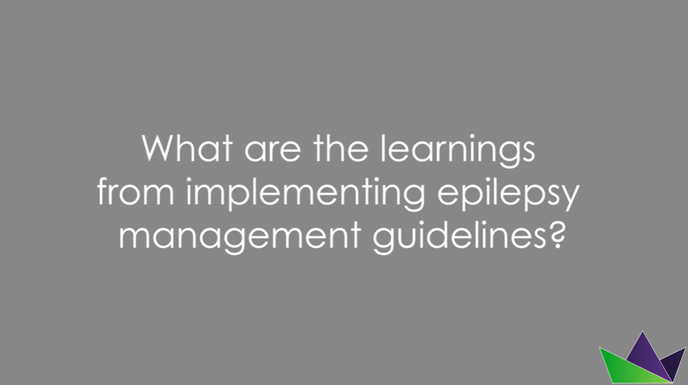 What are the learnings from implementing epilepsy management guidelines