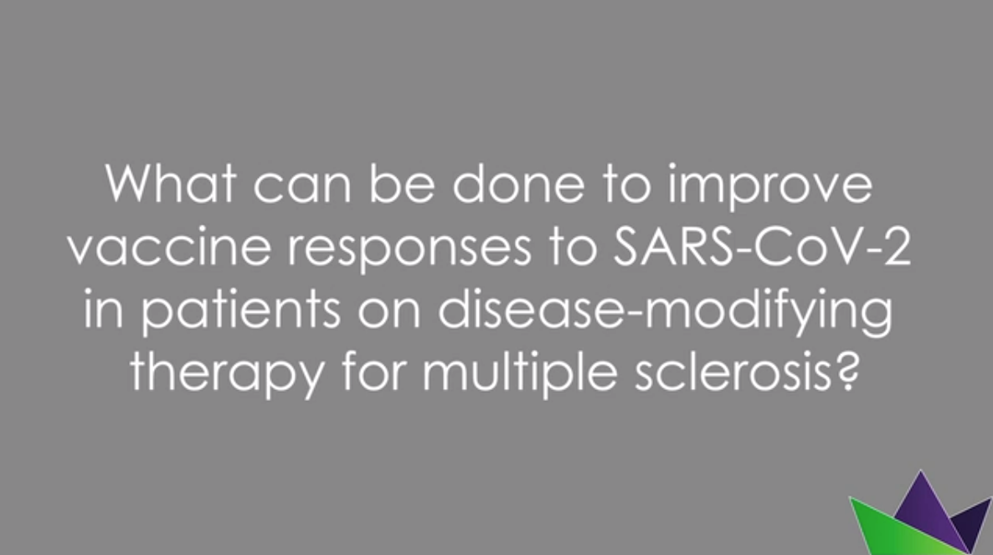 What can be done to improve vaccine responses to SARS-CoV-2 in patients on disease-modifying therapies for multiple sclerosis?