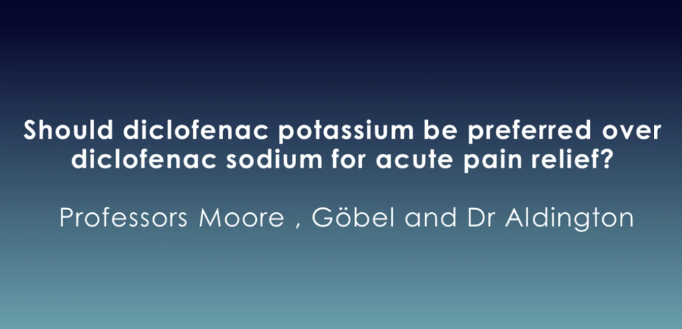 Should diclofenac potassium be preferred over diclofenac sodium for acute pain relief?