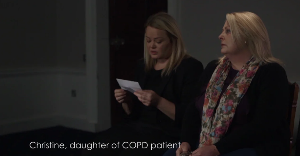 Christine and her mother talk COPD