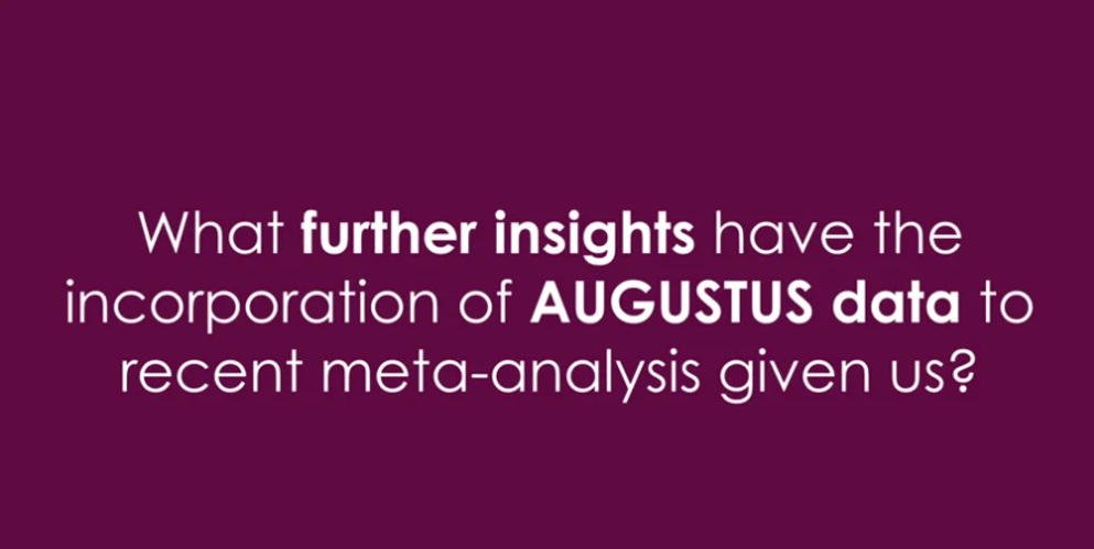 What further insights have the incorporation of AUGUSTUS data to recent meta-analysis given us