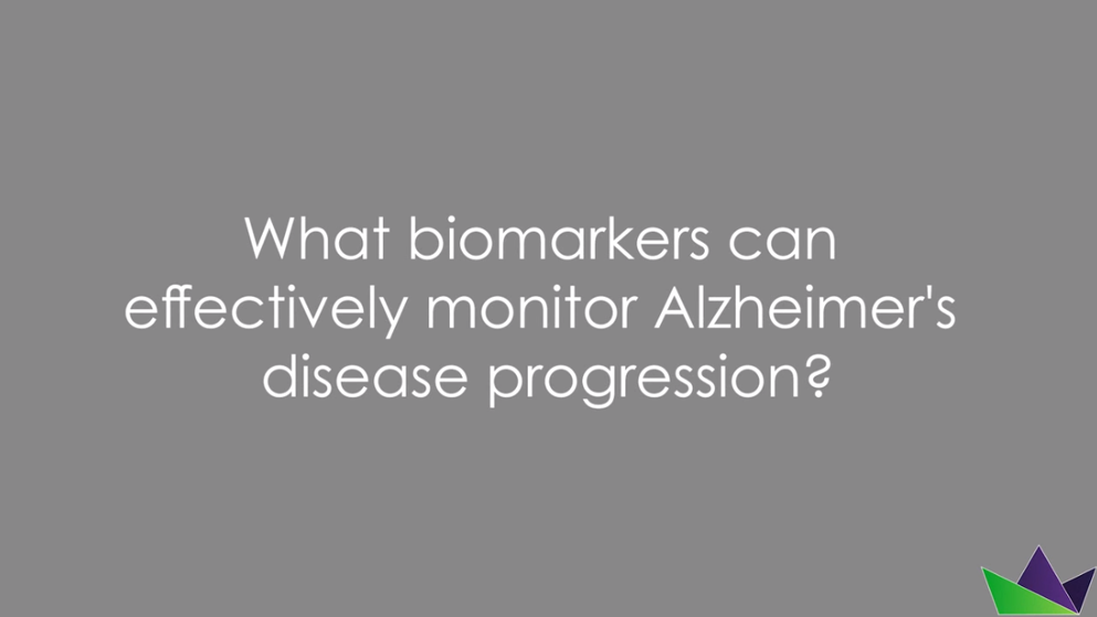 What biomarkers can effectively monitor Alzheimer's disease progression