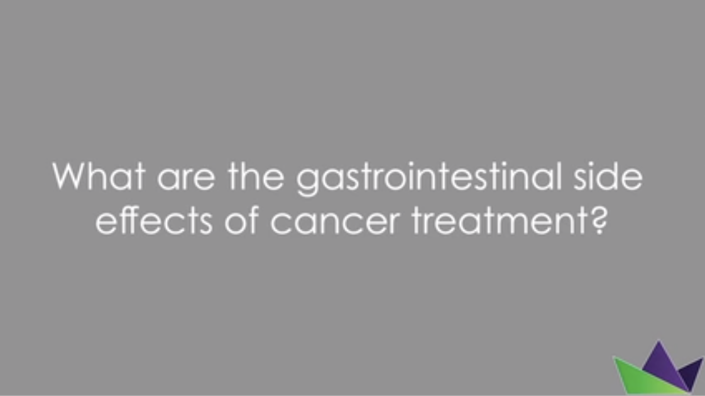 What are the gastrointestinal side effects of cancer treatment?