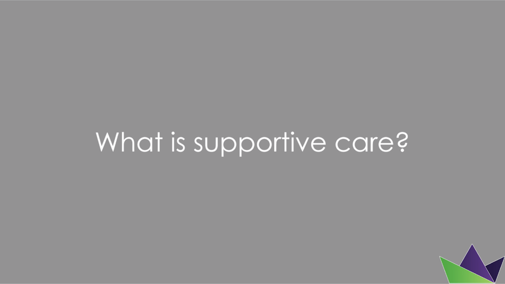 What is supportive care?